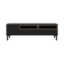 Juodos spalvos TV spintelė 156x48x48 cm Roomers – Tvilum