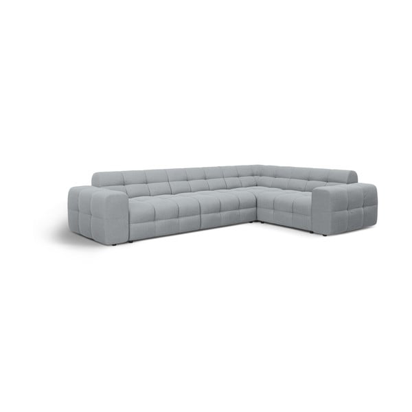Pilkos spalvos kampinė sofa (su dešiniuoju kampu/„L“ formos) Kendal – Micadoni -image-3