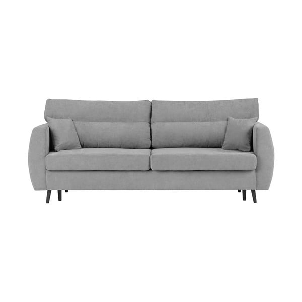 "Cosmopolitan Design Brisbane" pilka trivietė sofa-lova su saugykla, 231 x 98 x 95 cm