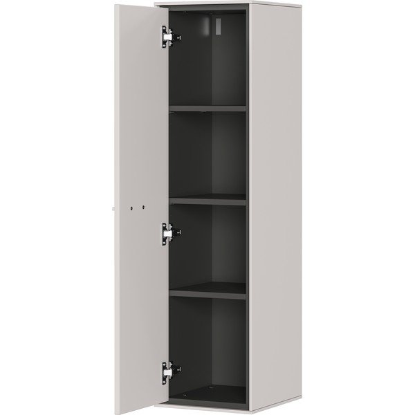 Pilkai smėlinės spalvos vonios kambario spintelė 31x112 cm Sovana – Germania-image-3