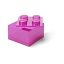 Rožinės spalvos iš plastiko vaikiška daiktadėžė 25x25x18 cm – LEGO®