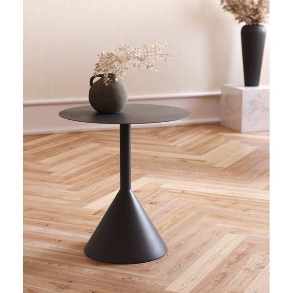 Iš metalo apvalios formos šoninis stalas ø 48 cm Yinan – Kave Home-image-1