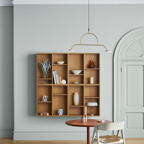 Pakabinama knygų spinta  natūralios spalvos iš ąžuolo 70x70 cm Mistral – Hammel Furniture-image-1