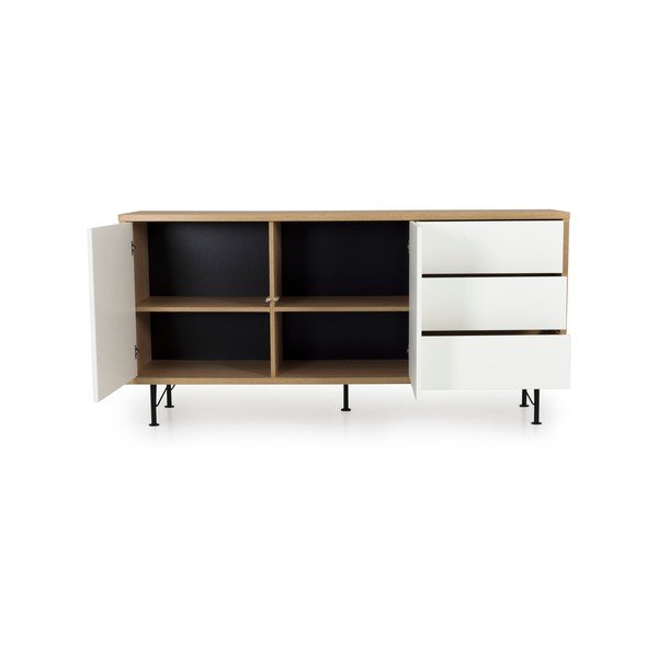 Balta komoda Tenzo Flow, ilgis 164 cm-image-3