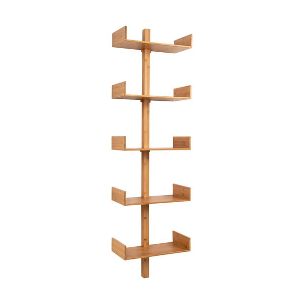 Iš bambuko kelių aukštų sieninė lentyna natūralios spalvos 50 cm Villa – House Nordic-image-2