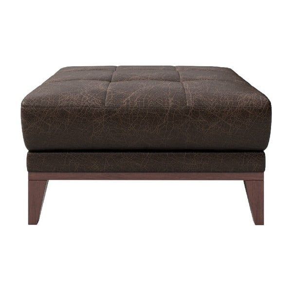 Tamsiai ruda odinė sofa MESONICA Musso Tufted-image-2