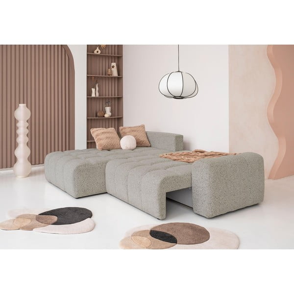 Šviesiai rudos spalvos sulankstoma/su sandėliavimo vieta modulinė kampinė sofa (su kairiuoju kampu) Lulu – Miuform-image-3