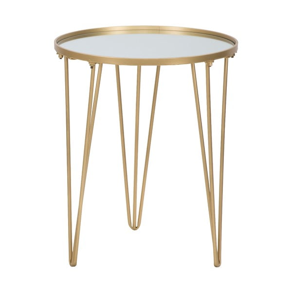 Apvalios formos kavos staliukas auksinės spalvos ø 40 cm Glam – Mauro Ferretti