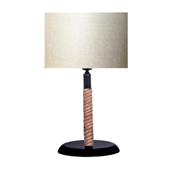 Stalo lempa su šviesiai kreminiu atspalviu "Kate Louise" virvinė lempa