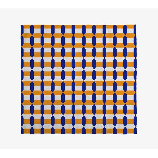 4 lininių servetėlių rinkinys Really Nice Things Orange Geometric, 43 x 43 cm-image-1