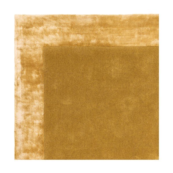 Rankų darbo iš vilnos mišinio kilimas ochros spalvos 160x230 cm Ascot – Asiatic Carpets-image-2