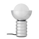 Sidabrinės spalvos stalinis šviestuvas (aukštis 32 cm) su stiklo gaubtu Spike – Bloomingville