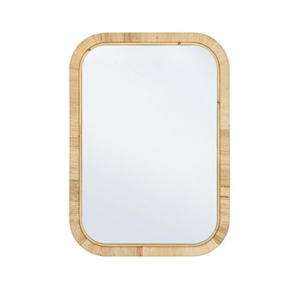 Sieninis veidrodis su rotango rėmu 50x70 cm Hakima – Bizzotto