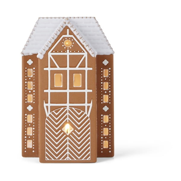 Iš keramikos žvakidė arbatinei žvakutei Gingerbread Lighthouse – Kähler Design-image-2