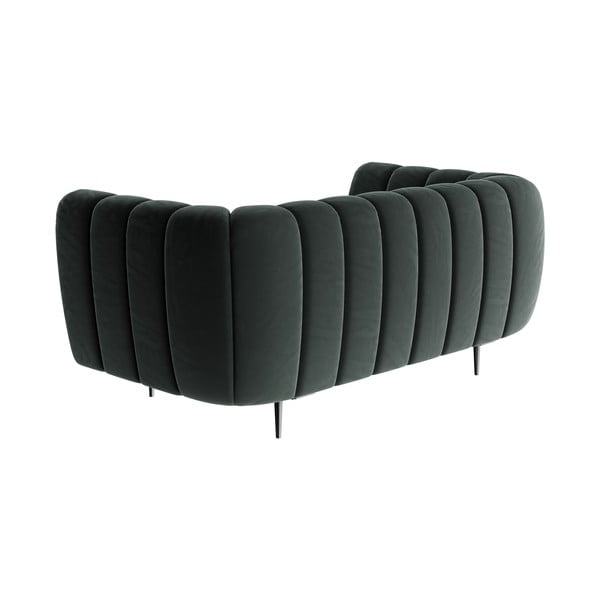 Tamsiai pilka aksominė sofa Ghado Shel, 170 cm-image-3
