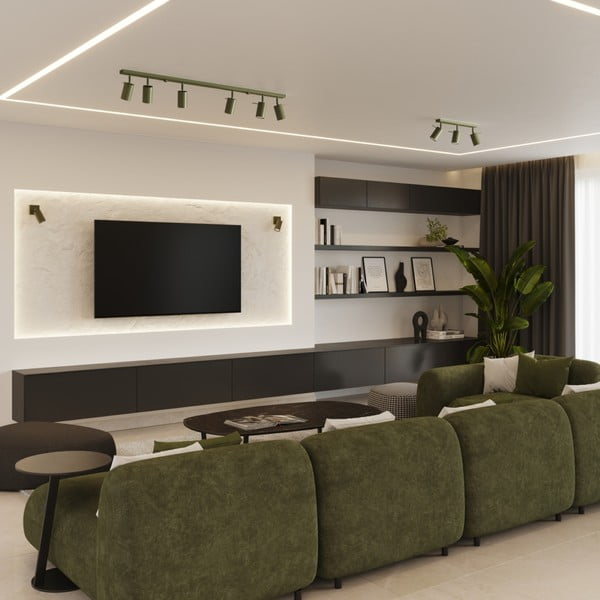 Žalios spalvos taškinis šviestuvas 6x81 cm Etna – Sollux-image-2