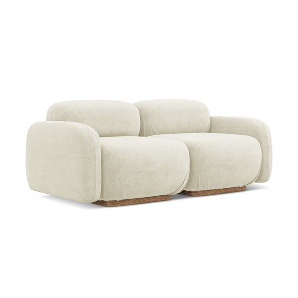 Kreminės spalvos iš boucle sofa 190 cm Ailani – Makamii-image-3