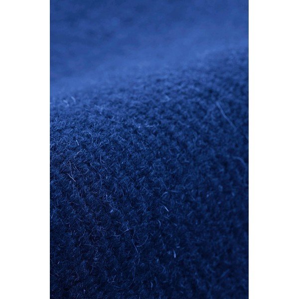 Rankų darbo mėlynos spalvos iš vilnos mišinio kilimas 70x150 cm Row – Jotex-image-2