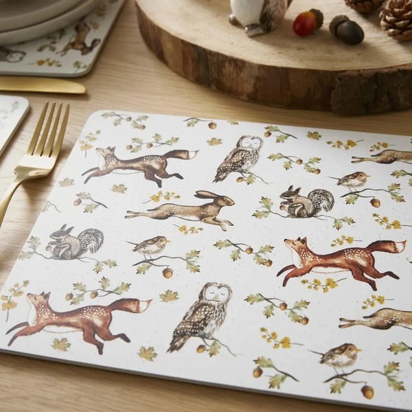 Iš kamščio padėkliukai 4 vnt. 21x29 cm Forest Fable – Cooksmart ®-image-3