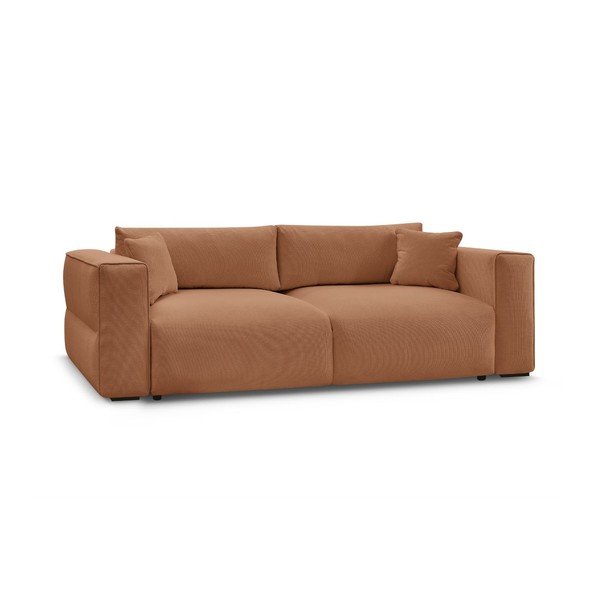 Oranžinės spalvos sulankstoma/su sandėliavimo vieta sofa 265 cm Ezechiel – Bobochic Paris-image-2