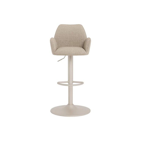 Smėlio spalvos iš audinio baro taburetė (sėdynės aukštis 64 cm) Glenda – Actona-image-2