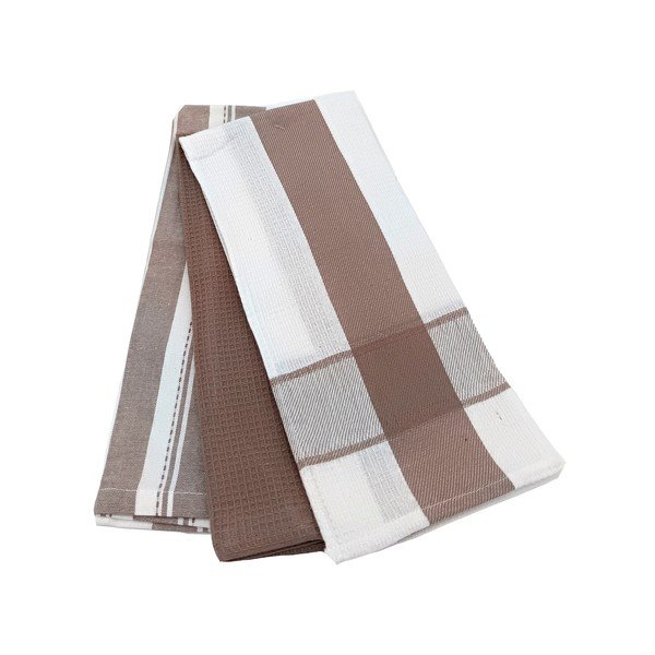 Iš medvilnės virtuvės rankšluosčiai 3 vnt. 45x70 cm Vafle – JAHU collections