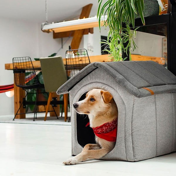 Šviesiai pilka šunų būda 44x45 cm Home - Rexproduct-image-1