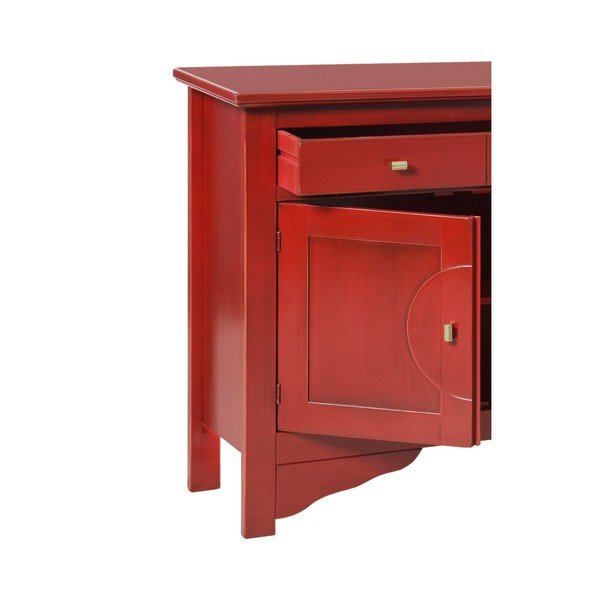 Raudona bufetė "Evergreen House Credenza-image-2