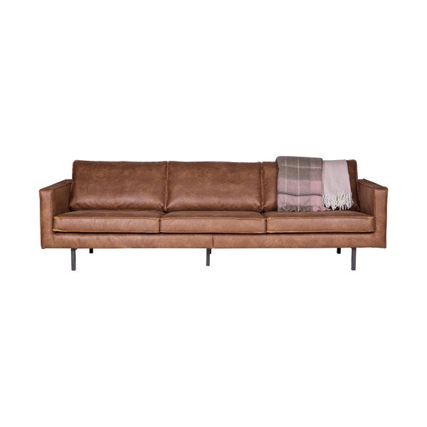 Rudos spalvos sofa su perdirbtos odos apmušalu BePureHome Rodeo, 277 cm-image-2