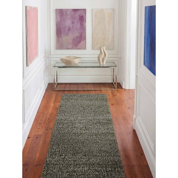 Rankų darbo žalios spalvos kilimas 80x300 cm Notting Hill Portobello – Ted Baker-image-1