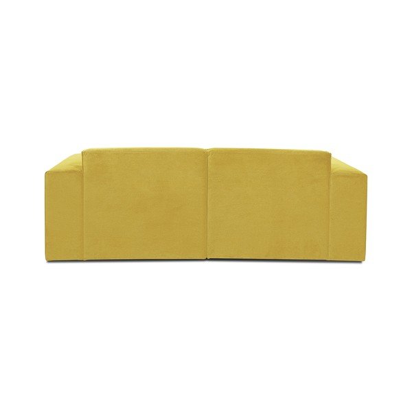 Geltona aksominė sofa Scandic Sting-image-3