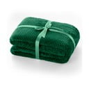 Tamsiai žalias mikropluošto pledas DecoKing Henry, 220 x 240 cm