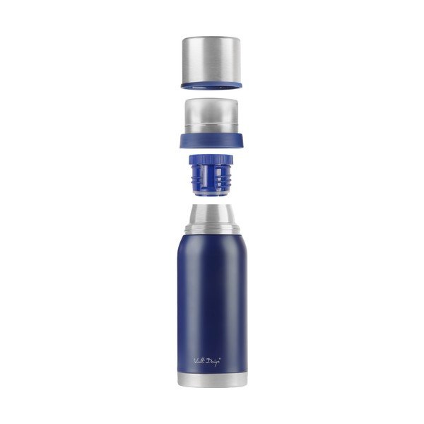 Tamsiai mėlynas kelioninis termo puodelis Vialli Design Fuori, 1 l-image-3