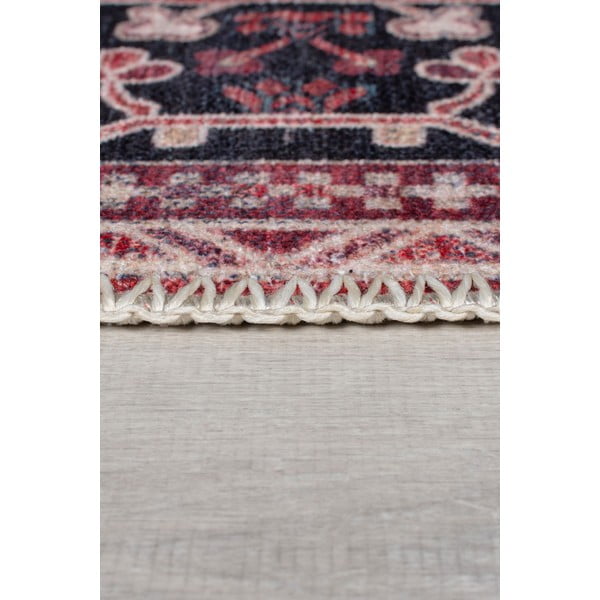 Skalbiamas iš perdirbto pluošto mišinio kilimas bordo spalvos 120x170 cm Windsor – Flair Rugs-image-4