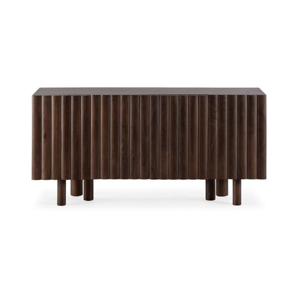 Rudos spalvos iš mango masyvo šoninė spintelė 160x80x40 cm Tamira – MOME