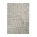 Rankų darbo pilkai smėlinės spalvos iš vilnos kilimas 140x200 cm Elva  – Flair Rugs