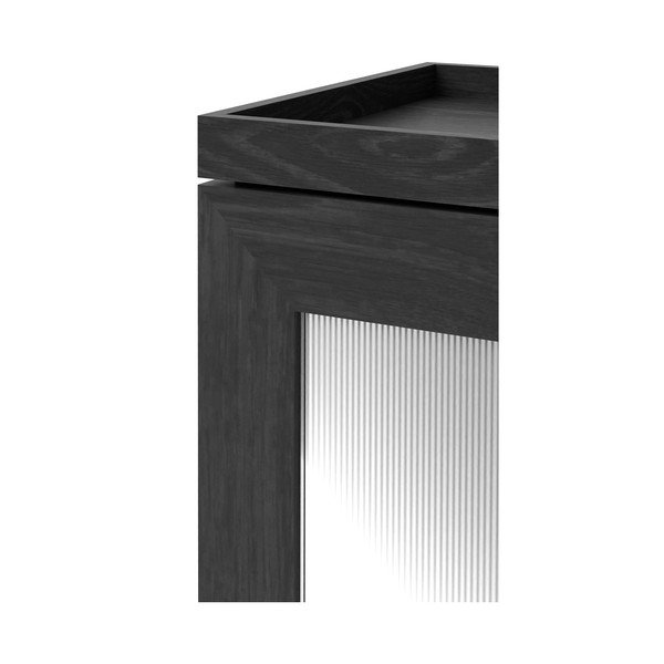 Juoda ąžuolinė vonios kambario spintelė Wireworks Mezza-image-1