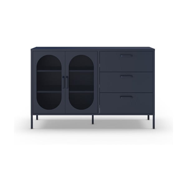 Šoninė spintelė tamsiai mėlynos spalvos 140x90 cm Diora – Marckeric