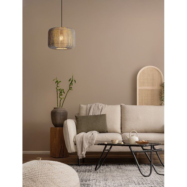 Mėlynos spalvos/natūralios spalvos iš virvės kabantis šviestuvas ø 33 cm Abby – Nova Luce-image-2