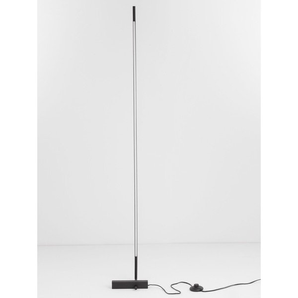 Juodos spalvos iš metalo pastatomas šviestuvas LED (aukštis 140 cm) su gaubtu iš akrilo stiklo Raccio – Nova Luce-image-4