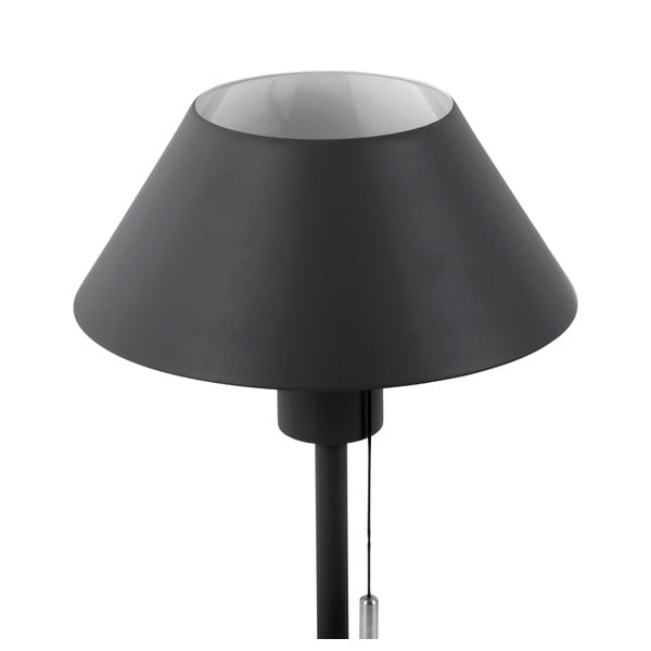 Juoda stalinė lempa su metaliniu gaubtu (aukštis 36 cm) Office Retro – Leitmotiv-image-2