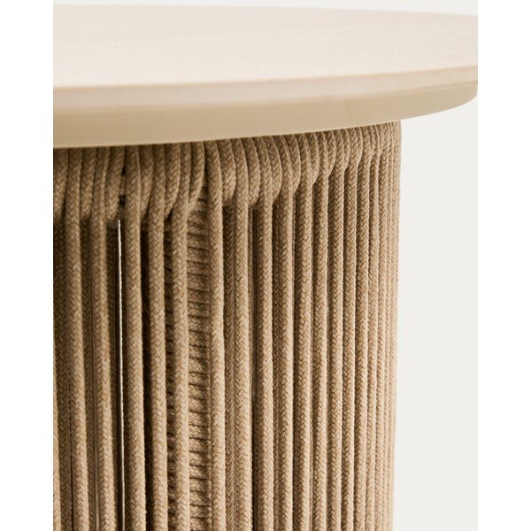 Iš metalo apvalios formos sodo šoninis staliukas ø 55 cm Orosei – Kave Home-image-4
