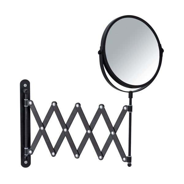 Juodas sieninis kosmetinis veidrodis su teleskopiniu laikikliu Wenko Exclusive-image-1