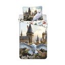 Iš medvilnės viengulė vaikiška patalynė 140x200 cm Harry Potter "Hedwig" – Jerry Fabrics