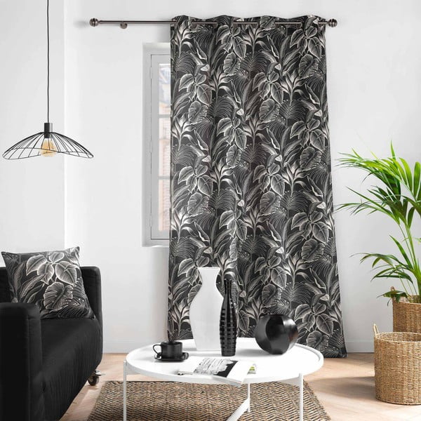 Užuolaida juodos ir baltos spalvos 140x260 cm Cabana – douceur d'intérieur-image-2