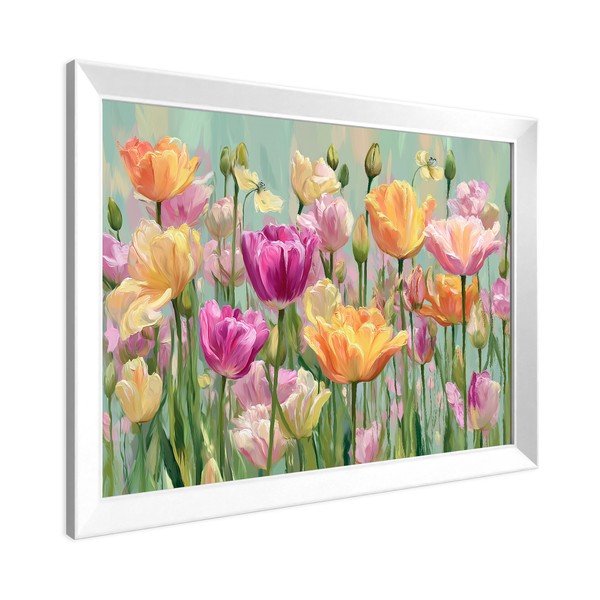 Spausdintas paveikslas su rėmeliu 75x56 cm Spring Tulip – Styler-image-3