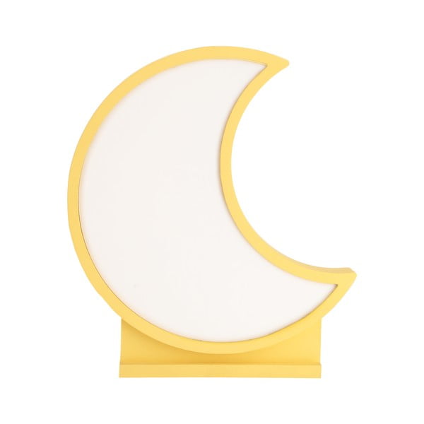 Geltonos spalvos vaikiška lempa Moon - Candellux Lighting