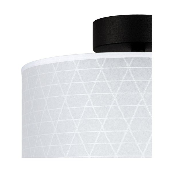 Baltas lubinis šviestuvas su trikampio raštu Sotto Luce Taiko, ⌀ 25 cm-image-1
