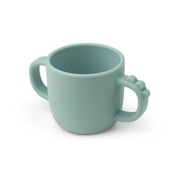 Mėlynas silikoninis puodelis kūdikiams 0,17 l Croco - Done by Deer-image-3