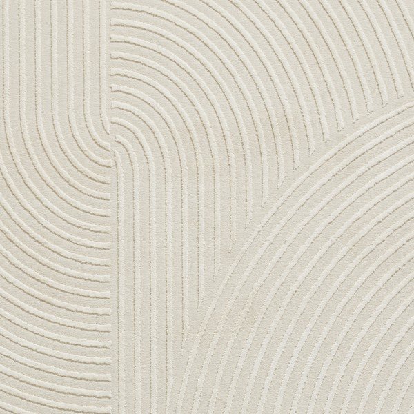 Skalbiamas iš perdirbto pluošto kilimas kreminės spalvos 120x170 cm Flores – Think Rugs-image-3